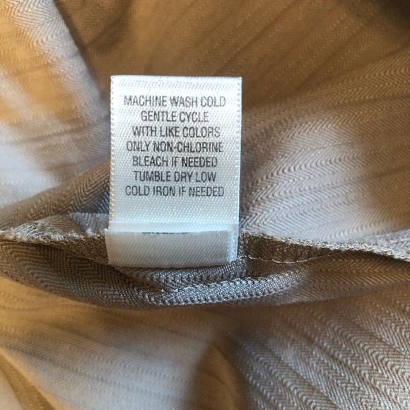 CJ Banks Tan Blazer with Mandarin Neckline & Silver Studs - Relaxed Fit Size 1X - Picture 10 of 10